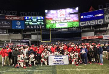 psal championship erasmus hall football wins shore yankee victory bronx seed stadium south city over